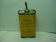 vintage unused Delco Handy Oil lead top Advertising can RARE General Motors GM picture