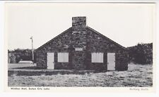 SEDAN, KANSAS – WEBBER HALL – SEDAN CITY LAKE– c. 1920s Postcard picture
