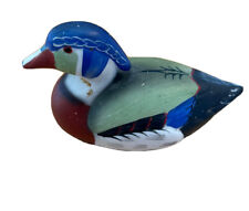 Jasco Vintage Duck Lint Remover Ceramic Duck Blue Decoy picture