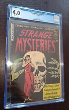 Strange Mysteries 15 CGC 4.0 OW Superior 1954 RARE PRE-CODE SKULL COVER picture
