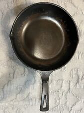 VTG Unmarked Wagner Ware Chef Skillet 9 In Cast Iron  Flat Thumb Rest Marked X picture