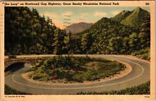 NC-North Carolina, The Loop, Newfound Gap Highway, Vintage Postcard picture