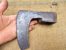 ANTIQUE HAND FORGED AXE HEAD BEARDED HATCHET FELLING SPLITTING LOGGING VINTAGE picture