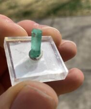 Terminated Pristine Transparent Emerald Crystal From Muzo, Colombia 3.27 cts picture