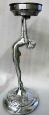 Frankart art deco standing lamp body & up stretched arms sanded alum w/fitter picture