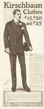 1912 A B Kirschbaum Clothes Hand Tailored Men's Suit Fashion Style Clothing Ad picture
