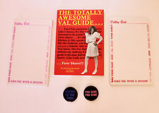 VALLEY GIRL 1982 vintage lot set book note pads pins GRODY FER SURE picture