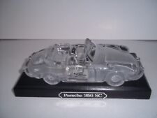 PORSCHE 356 SC GLASS CRYSTAL CAR PAPERWEIGHT IN EXCELLENT CONITION WEST GERMANY picture