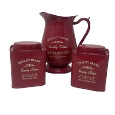 Quality Brand Vintage Style Country Kitchen 3 Piece Coffee Set picture
