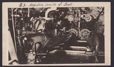 1913 Photo Manila Interior of Submarine B-3 Torpedo Inside of Boat picture