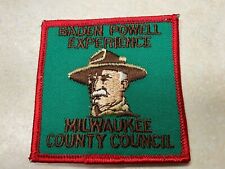 Milwaukee County Council Baden Powell Experience patch picture