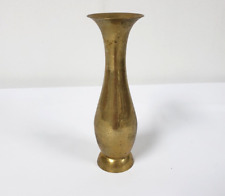 Vintage Brass Bud small Vase 5.75 in high made in India picture