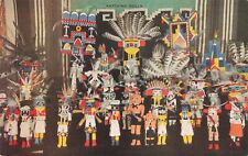 LP09  Hopi Indian Katchina or Katsina Dolls ca. 1939 Chrome Vintage Postcard picture