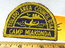Vintage Camp Miakonda Patch Toledo Ohio OH Area Council Boy Scouts BSA E picture