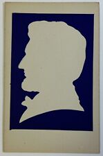Abraham Lincoln Silhouette Postcard, Unposted Morrison Novelty Card picture