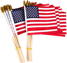 25 Pack Small American Flags on Stick 5X8 Inch/Mini American US Flags/American H picture