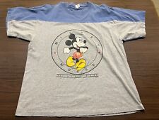 VTG Mickey Mouse Walt Disney Gray/Blue T-Shirt - Velva Sheen - XL picture