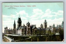 Ottawa Ontario-Ontario, Parliament Buildings, Aerial View, Vintage Postcard picture