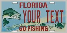 FLORIDA Personalized Custom License Plate Tag for Auto Fishing picture