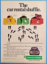 1979 National Car Rental The Car Rental Shuffle Vtg 1970's Magazine Print Ad picture