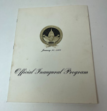 Official Presidential Inaugural Program January 20, 1969 Richard Nixon & Agnew picture