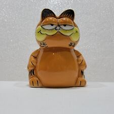 Vintage Enesco Garfield Ceramic Toothpick Holder 1978, 1981 Mint Condition picture