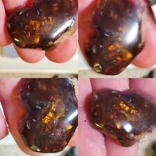 PURPLE AAA+++ 70s Old Stock Penny's Deer Creek Fire Agate Rough Rub Arizona 54ct picture