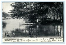 1905 Canoeing Among Islands Sunset Lake Asbury Park New Jersey NJ Postcard picture