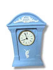 Wedgwood Blue Jasperware Millennium Mantle Clock 2000   picture