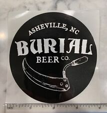 Burial Beer Co Brewery Sticker - Craft Beer Logo Decal -  picture