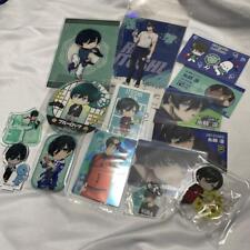 BLUELOCK Goods lot set 14 Acrylic stand Plate badge Postcard Rin Itoshi   picture