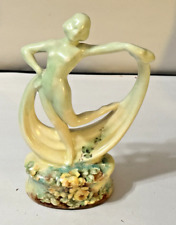 Antique Art Deco Porcelain Female Nude Hand Painted Figurine L. Dietz, 8.25