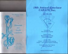 19th Annual Conclave CARATS, INC. Program Book Ephemera, July 8-10, 1994 Vintage picture