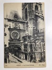 Vintage 1910 La Grosse Horloge Rouen France Divided Back Postcard picture