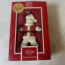 Lenox 2017 Ginger Clause Gingerbread Man Ornament In Box picture