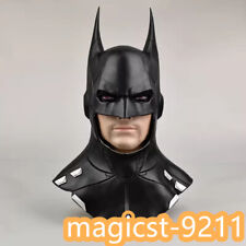 Justice League Batman Bruce Wayne Cosplay Latex Helmet Headgear Full Face Mask picture