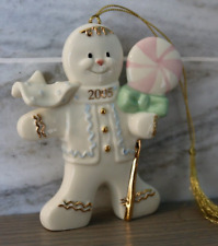 Lenox 'A Lollipop Holiday' 2005 Gingerbread Man Ornament In Box. picture