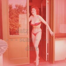 1950s Vogel Transparency-sexy pinup girl Charlotte Ball in red lingerie v309291 picture