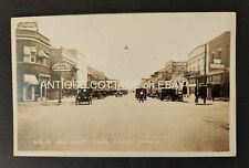 antique RPPC PHOTOGRAPH twin falls id MAIN ST varne candy man idaho power signs picture