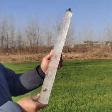 3.35lb Natural Clear Quartz Obelisk Energy Cystal Point Wand Tower Reiki Healing picture