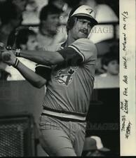 1985 Press Photo Michigan QB turned Toronto Blue Jays baseball player Rick Leach picture