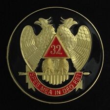 Masonic 32nd Degree Car Auto Emblem (Black) SRA-2 picture