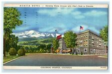 1961 Acacia Hotel Showing Platte Ave. Colorado Springs Colorado CO Postcard picture