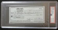 Johnny Unitas 2000 Autographed Personal Check # 6178 PSA Graded NM-MT 8 picture
