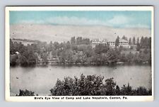 Canton PA-Pennsylvania, Aerial Of Camp And Lake Nepahwin, Vintage Postcard picture