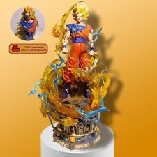 Anime Dragon Ball Z Super Saiyan 3 Goku 2 Heads Yunqi Figure Statue Toy Gift picture