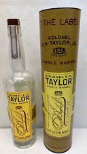 colonel eh taylor single barrel unrinsed empty bottle with tube picture