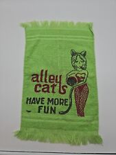 Vintage 1970s Novelty Cartoon Bowling Hand Towel 