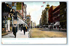c1905 Main Street Dentist Johnson's Bookstore Springfield MA Postcard picture