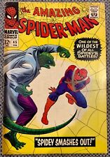 Amazing Spider-Man #45 VG, 3rd appearance of Lizard Stan Lee picture
